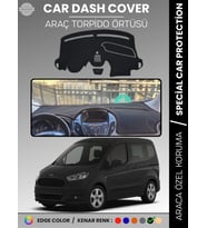 FORD COURİER (2013-2020) EKRANLI Torpido Örtüsü Torpido Koruma Tam Uyum Çatlamayı Önler Kolay Montaj