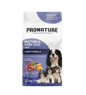 Pronature Mother & Baby Kuru Köpek Maması (Mini) Kuzu Etli 12 Kg (Kahverengi)