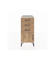 Kronos Komodin 3 Çekmeceli Tek Kapaklı 44x59x96 Aytaşı-Çam