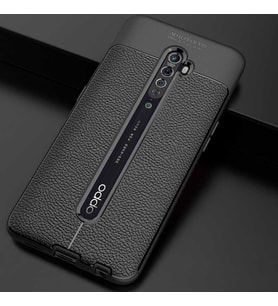 Oppo Reno 2Z Kılıf Pu-Deri Leather-Pu Serisi Protected Case (Siyah)