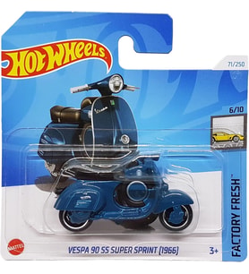 Hot Wheels - Vespa 90 Ss Super Sprint [1966] - Factory Fresh 6/10 - Htd23 - Short Card - Motosiklet (Çok Renkli)