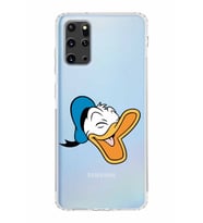 Samsung Galaxy S20 Plus  Kamera Korumalı Kapak Donald Duck Tasarımlı  Şeffaf  Kılıf