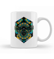 Awesome Trippy Psychedelic Moth Kupa Bardak Porselen