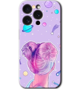 İphone 15 Pro Kılıf HD Desen Baskılı Kılıf - Uzaylı Kız