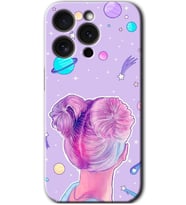 İphone 15 Pro Kılıf HD Desen Baskılı Kılıf - Uzaylı Kız