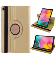 Samsung Galaxy Tab T510 Döner STand Tablet Kılıfı (Gold)