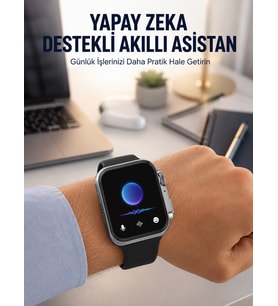 AMOLED Ekranlı Akıllı Saat Sesli Görüşme GPS Nabız ve Uyku Takibi Yeni Nesil