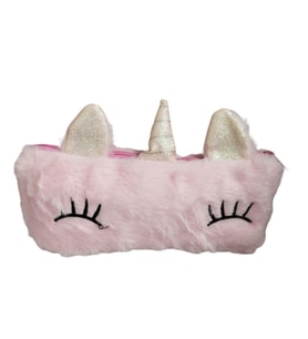 Pembe Peluş Unicorn Kalem Kutusu Kalemlik