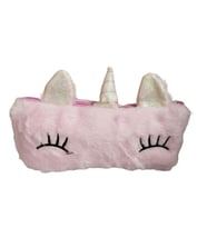 Pembe Peluş Unicorn Kalem Kutusu Kalemlik