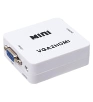 PM-18698 VGA To HDMI Ses Girişli Mini Model Dönüştürücü