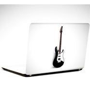 Gitar Siyah Beyaz Laptop Sticker 13 İnch (34X24CM)