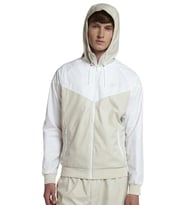Nike Sportswear Windrunner Jacket Kapüşonlu Erkek Ceketi Beyaz Bej