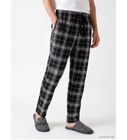 LC WAIKIKI Siyah Regular Fit Ekose Erkek Pijama Alt
