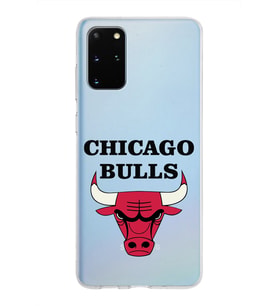 Samsung Galaxy S20 Plus Kapak Chicago Bulls Tasarımlı Şeffaf Silikon Kılıf