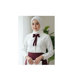 Bordo Kadife Kadın Fiyonk Broş. Parlayan Kırmızı Taş Detaylı Fiyonk Broş .Boyun Kravat