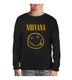 Nirvana - Come As You Are Siyah Çocuk Sweatshirt