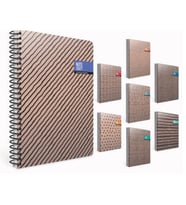 GIPTA NOTE CRAFT SPİRALLİ SERT KAPAK 17x24 120YP. KARELİ DEFTER