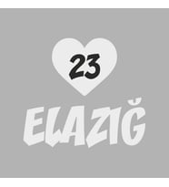 Kalpli 23 Elazığ Araba Sticker siyah 20x15 CM (Beyaz)