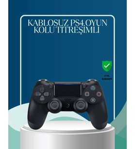 Kablosuz Ps4 Oyun Kolu Çift Motor Titreşimli Uzun Bataryalı