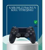 Kablosuz Ps4 Oyun Kolu Çift Motor Titreşimli Uzun Bataryalı