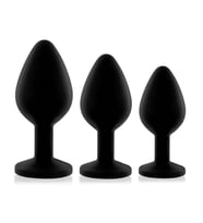 Lilitu Shop 3 Parçalı Mücevherli Anal Plug Seti
