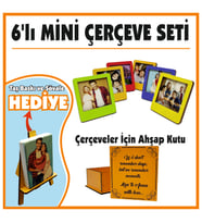 6'lı mini çerçeve seti(özel kutulu)