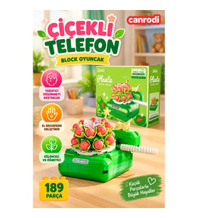 JK2718 JAKİ ÇİÇEKLİ TELEFON 189 PARÇA BLOCK OYUNCAK