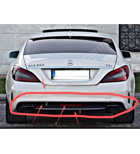Mercedes-Benz W218 Arka Tampon AMG Seti 2015-