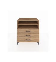Kronos Şifonyer 2 Raflı 3 Çekmeceli 88x59x96 Çam-Çam