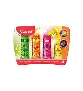 Maped Fluo'Peps Mini Friends Fosforlu Kalem 4 Renk 743677