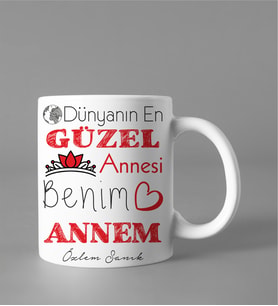 Dünyanın En Güzel Annesi Kupası Kişiye Özel