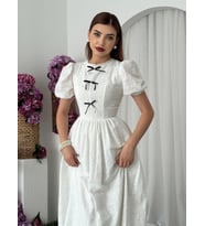 Mulvxmdyk Mdyk02 Gera Fiyonk Detaylı Elbise (Mulvix)