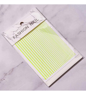 Adanil Nail Art Kendinden Yapışkanlı Şerit Sticker Lime Sarı Yeşil