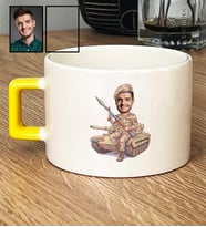 Kişiye Özel Karikatürlü Jandarma Lüks Fincan Jandarma Günü Hediyesi