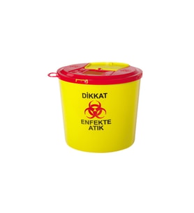 5 lt Tıbbi Atık Kova Seti, Dayanıklı ve Şık Tasarım, 10'lu Paket