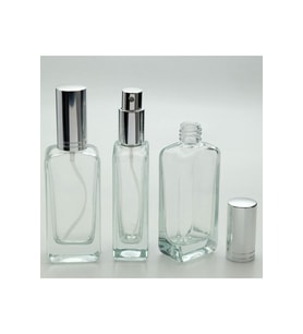BOŞ PARFÜM ŞİŞESİ 50 ML (3 ADET) GRİ KAPAK METAL VALF IPHONE BOŞ ŞİŞE