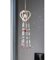 Sevgililer Günü Hediyesi Sun Catcher Güneş Yakalayıcı duvar dekor, Ev Dekor, Bahçe Süsü, Balkon Dekor (Beyaz)