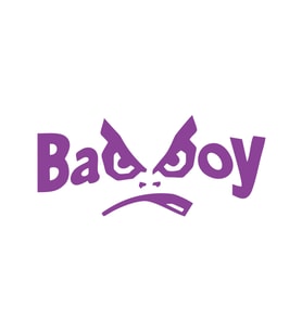 Badboy Kötü Çocuk Sticker17x17 Cm Mor