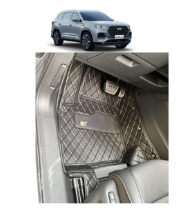 Chery Tiggo 8 Pro Max 5 Kişilik Aracına Özel 8d Tek Katmanlı Havuzlu Paspas Takımı (Altın)