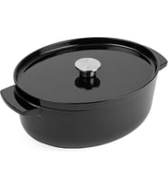 KitchenAid CC006064-001 5.6 Litre 30 cm. Oval Döküm Demir Tencere - Siyah