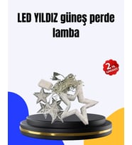 Dekoratif Yıldız Peri Led Perde 3X3 Metre Ortam Işığı