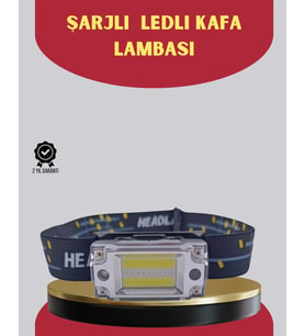 Şarj Edilebilir Led Kafa Feneri 215 Lümen Xpe Cob Güçlü Aydınlatma