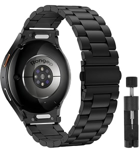 Lexroo Samsung ile Uyumlu Yeni Nesil Bağlantı Bakla Model 20mm Çelik Kordon Galaxy Watch 7/6/5/4