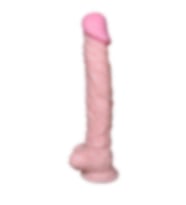 River World Kalın ve Gerçekçi 25 cm'lik Vantuzlu Pe nis Dev Dildo