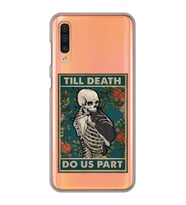 Samsung Galaxy A50 - A30S Uyumlu Till Death Tarot Kart Tasarımlı Şeffaf Telefon Kılıfı