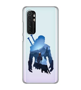 Xiaomi Mi Note 10 LITE Uyumlu The Witcher Tasarımlı Şeffaf Telefon Kılıfı