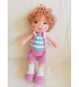 Rüzgar Gülü Bebek Amigurumi Organik Oyuncak