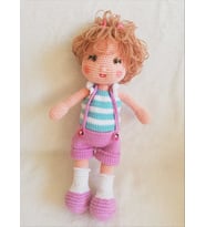 Rüzgar Gülü Bebek Amigurumi Organik Oyuncak