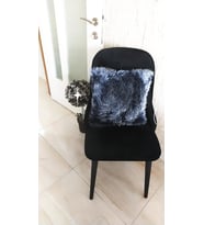 YILMAZHOME Peluş Kırlent Kılıfı - Lacivert