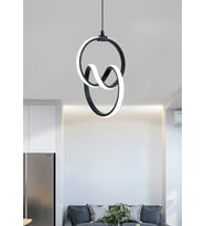 Zen Sarkıt Led Avize - Oturma Odası, Salon, Mutfak Uyumlu Ledli Avize (Siyah)